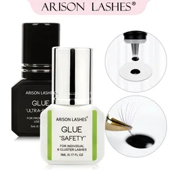 ARISON 5ml Eyelashes Extension Glue Ultra-bond or Safety Lash Glue Quick-Drying Waterproof Professional Adhesive Makeup Tools