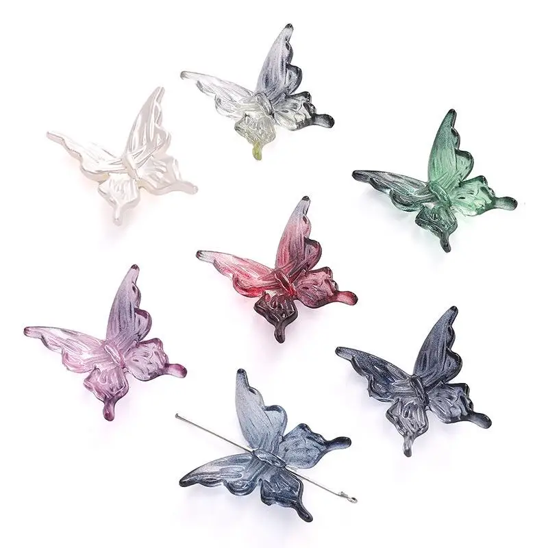 

20 шт. подвеска-бабочка для изготовления одежды DIY тканевый аксессуар модные украшения DIY швейные принадлежности для одежды бусины для одежды