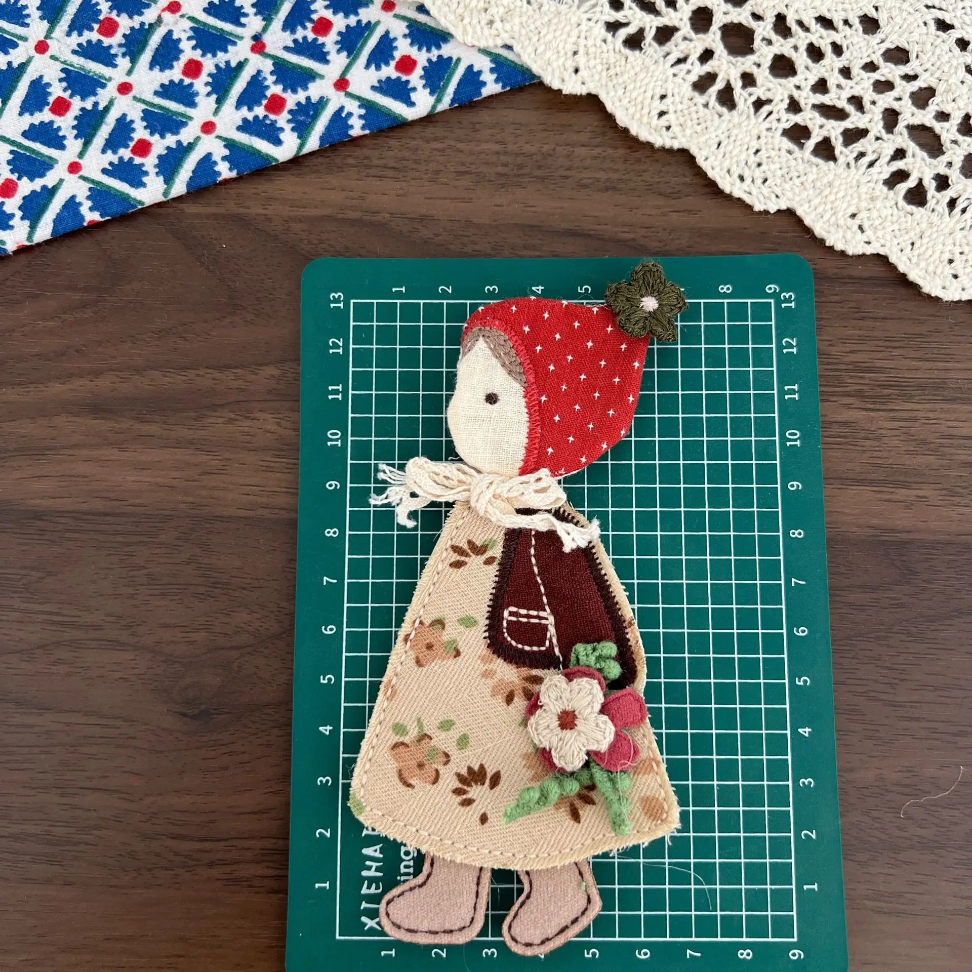Cloth Patch DIY Accessory Forest Cute Girl Applique Craft Supply for Scarf Shoes Socks Brooch Decor Lightweight Colorful