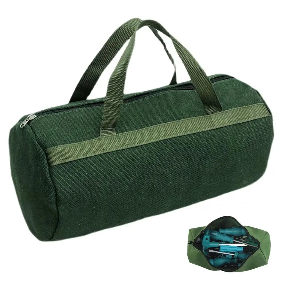 Durable Thick Canvas Tool Storage Bag Handbag Portable Hardware Tool Organizer Hand Tool Large capacity Auto Repair Tool Kit