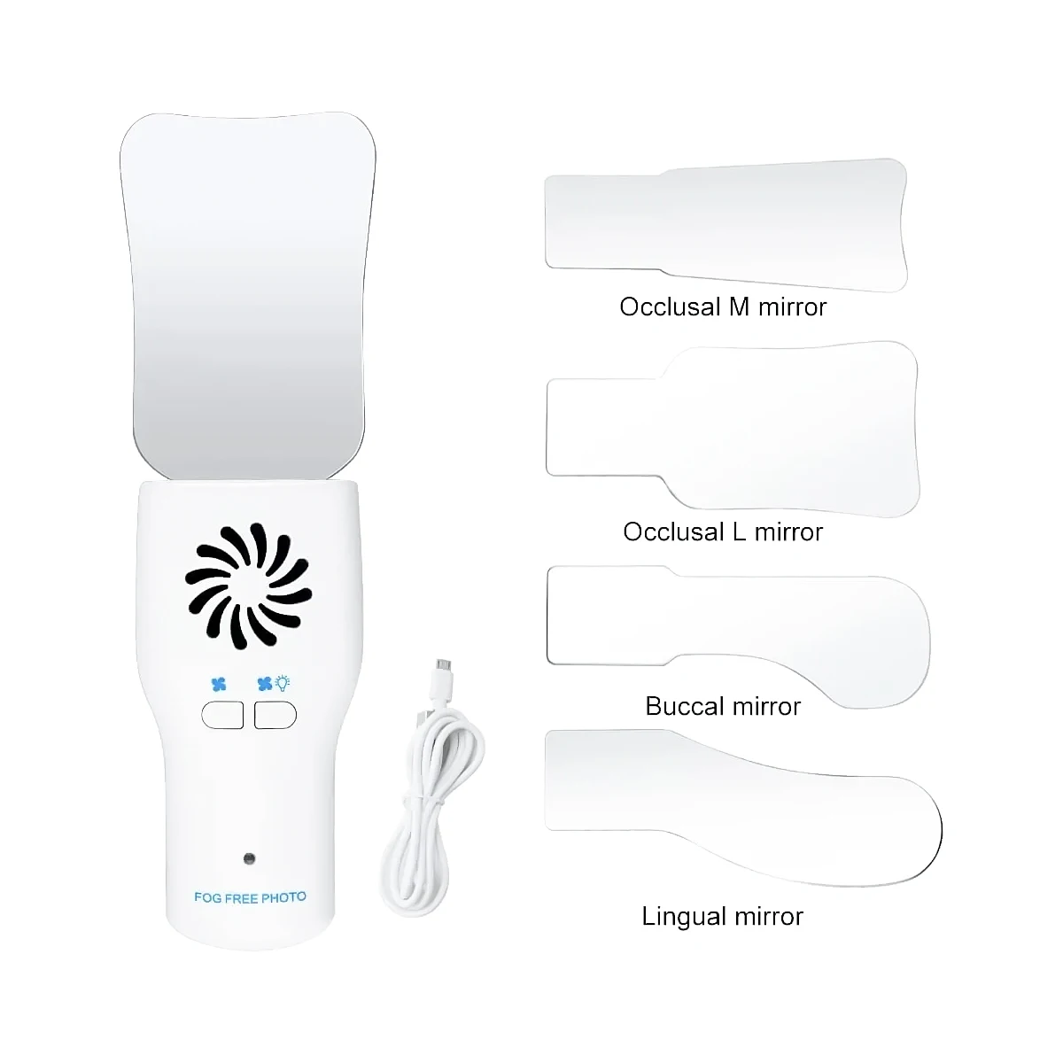 Enhance precision in dental procedures with the Dental Defogging Orthodontic Mirror LED set. Essential odontologia equipment