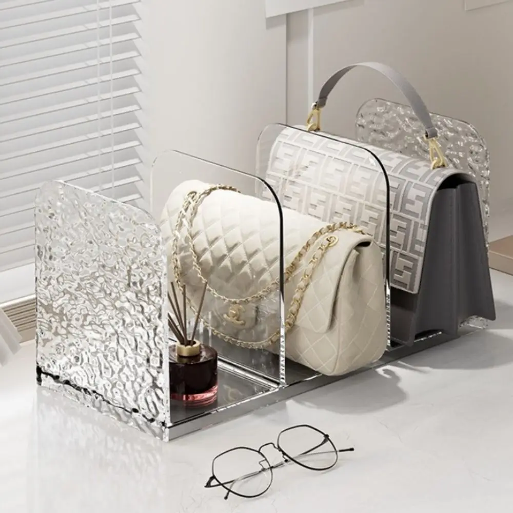 Book Stand 4 Grid Desktop Bookends Luxury Minimalism Divider Bookshelf Simple Desk Storage Rack Office