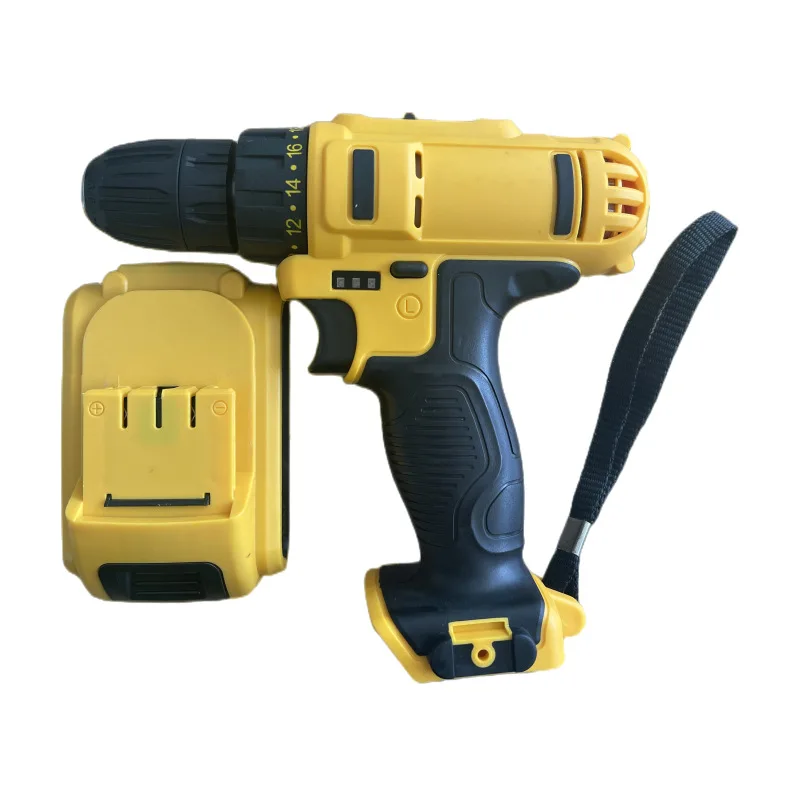 Rechargeable hand drill lithium battery   multifunctional electric driver pistol   screwdriver