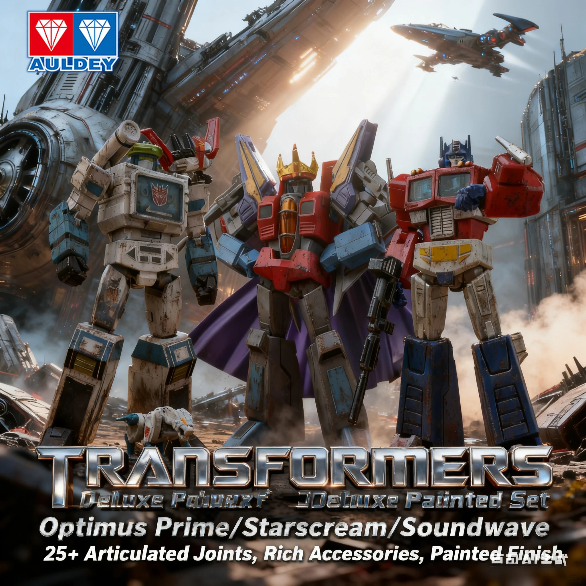 AULEDY Transformers AAE G1 Optimus Prime مقياس 1:43 مع 25 نقطة مفصلية مجموعة أشكال هدية للأولاد طلاء ناعم #1