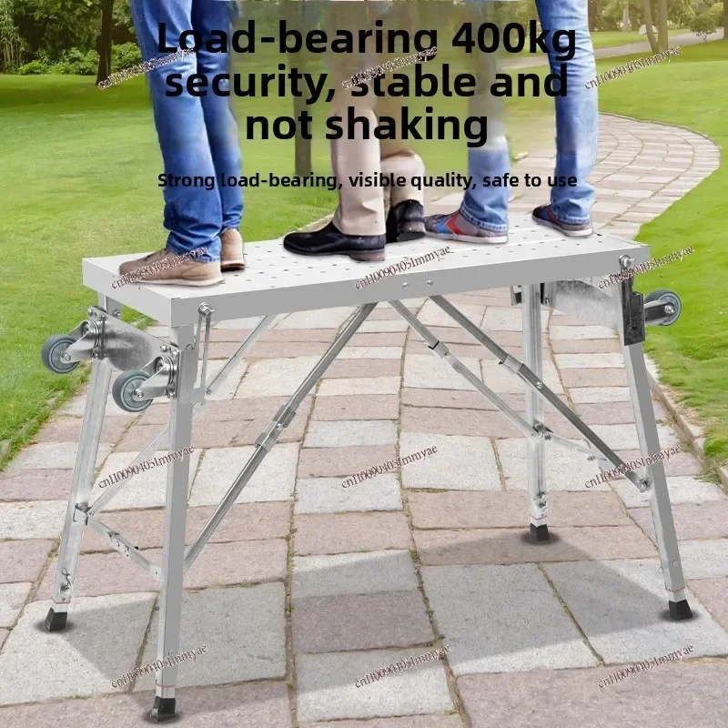 Steady-state stool for bricklayers Walking stool with wheels