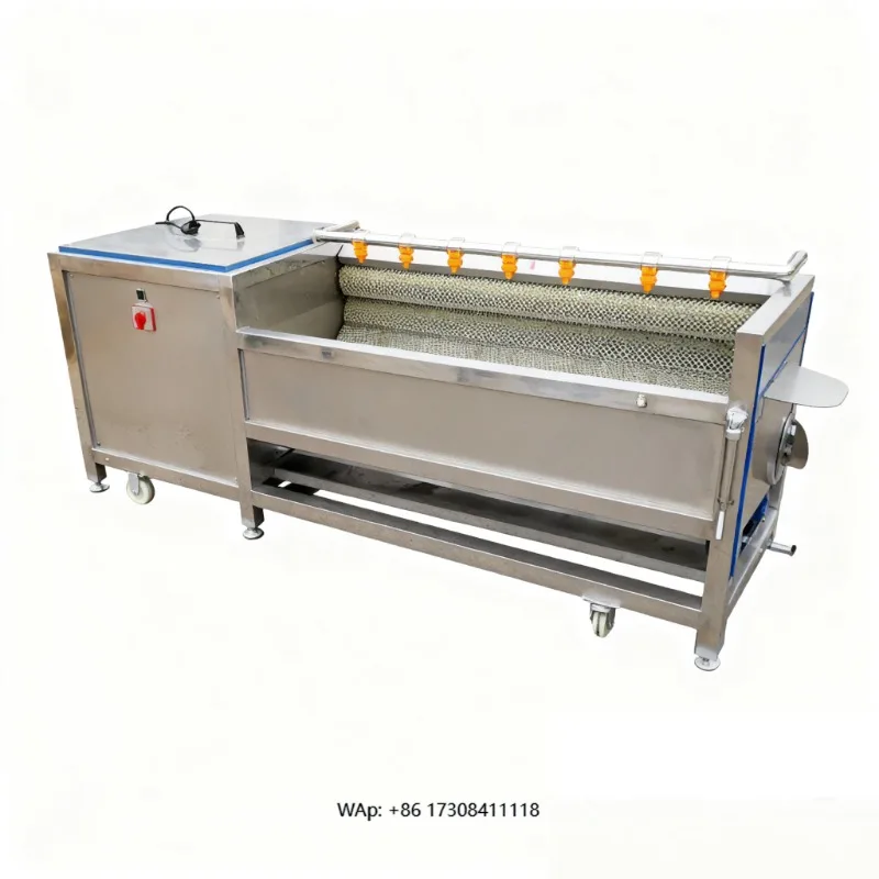 

Automatic potato cleaning and peeling machine Commercial stainless steel sweet potato peeling equipment