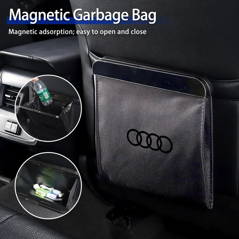 

Car Oxford Fabric Cloth Waterproof Magnetic Garbage Storage Bag For Audi A4 A5 A6 A7 A8 Q2 Q3 Q5 Quattro S7 S8 S3 S4 RS5 RS6 RS7