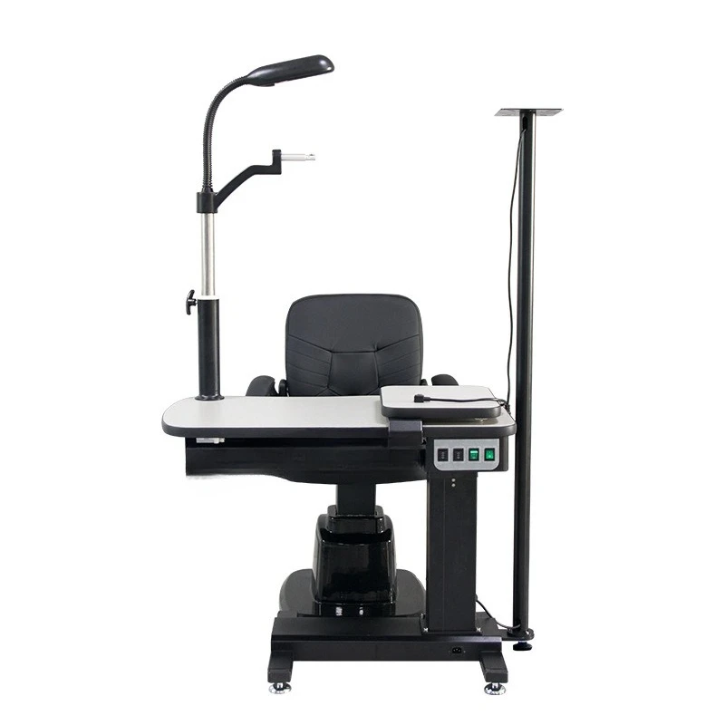 Small comprehensive optometry combination table glasses equipment with electric lift chair
