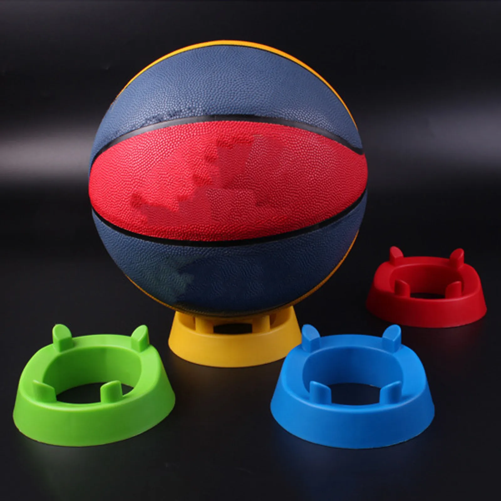 5Pcs Four Corner Ball Support for Soccer Football Basketball Volleyball Display Rack Compact Lightweight Balls Holder Stable