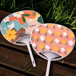 10-Piece White Plastic Creative Durable Japanese Fan Uchiwa DIY Kit Fan Framework For Crafts Hand Fan Making