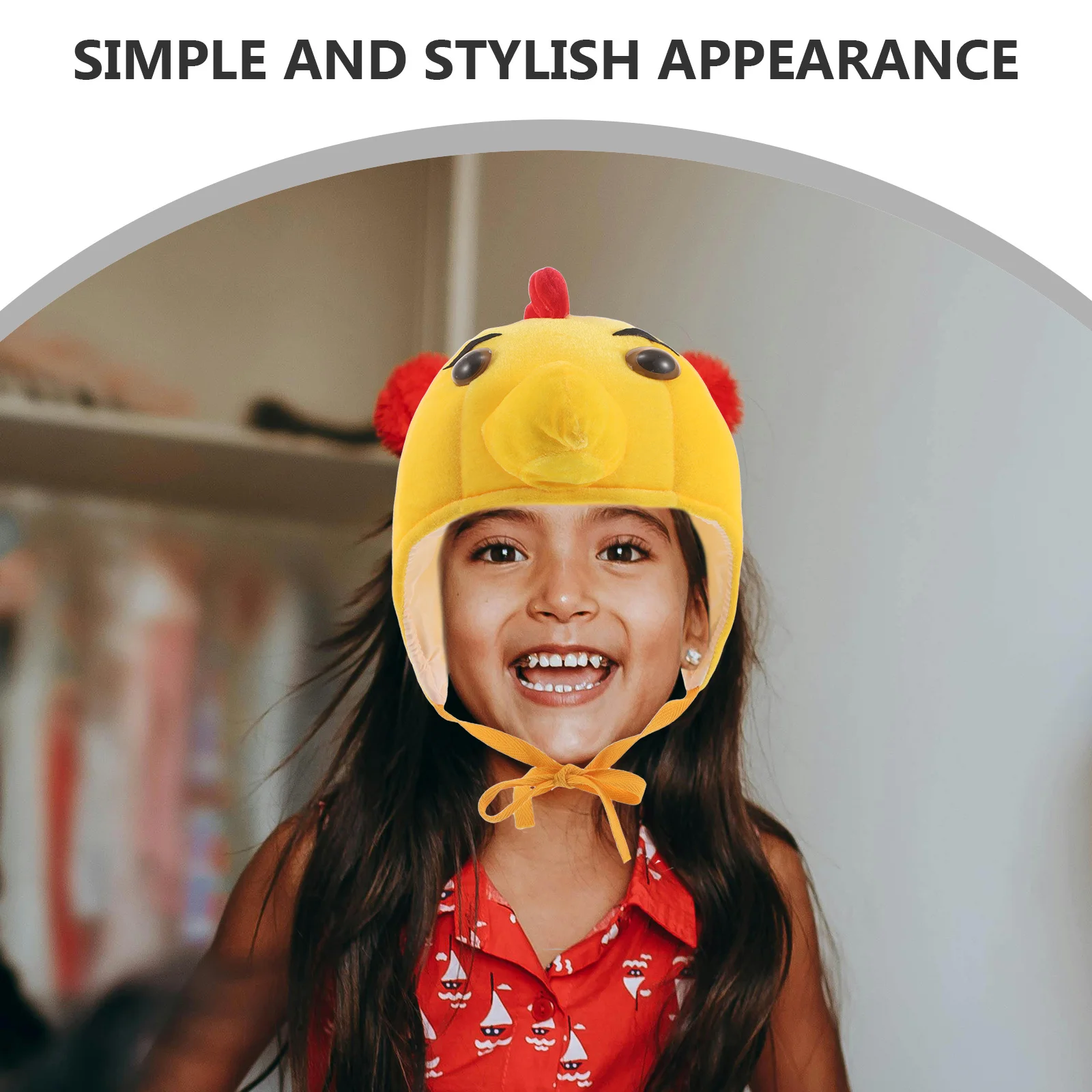 Yellow Chick Headband Funny Animal Hat for Christmas Party Carnival Role Girls Boys Soft Novelty Party Favor Cosplay