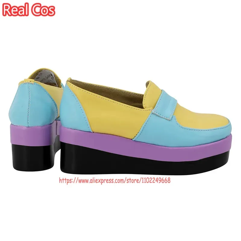 2025 aaa RealCos Anime Tokyo Cos Avengers Haitani Ran Costume Cosplay Abiti Stivali Scarpe arcobaleno Accessorio di Halloween per uomo F