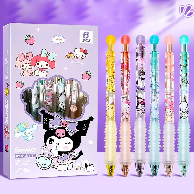 

36pcs/ лот Sanrio мелодия Kuromi гель Пен мило Kitty 0.5 мм черные чернила нейтральные ручки рекламные подарки офис школьные принадлежности