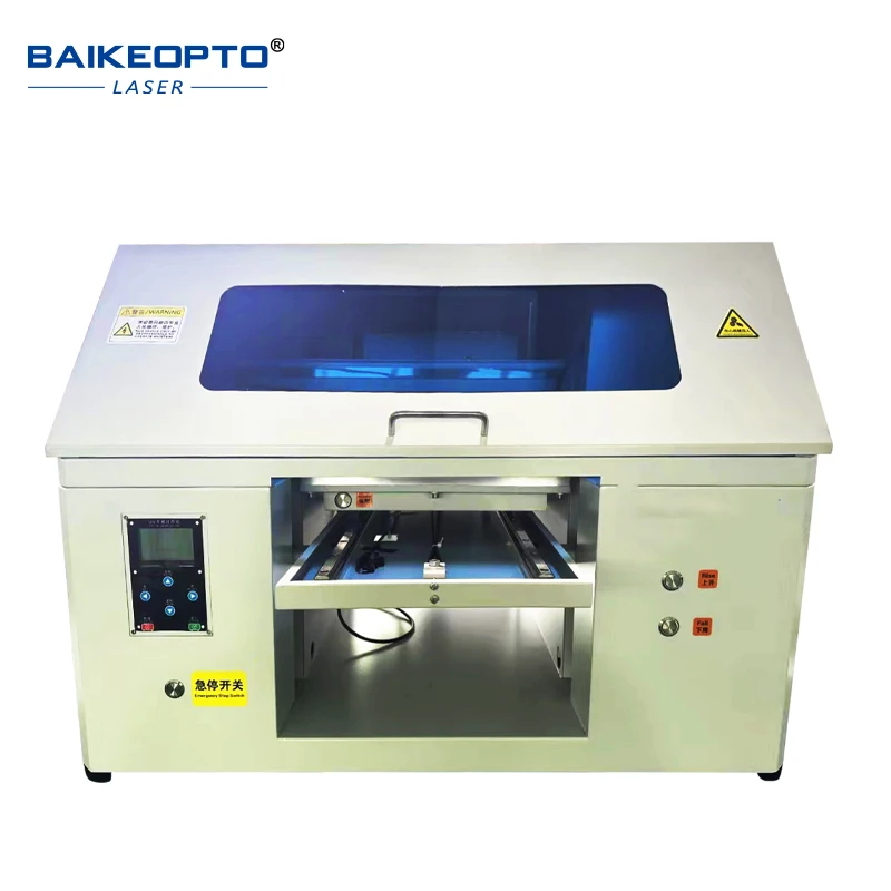 

BK-3360 Working Area 330*600 mm Industry UV Flatbed Printer Machine for PVC Acrylic Rubber Leather Clothe Bottle Printing