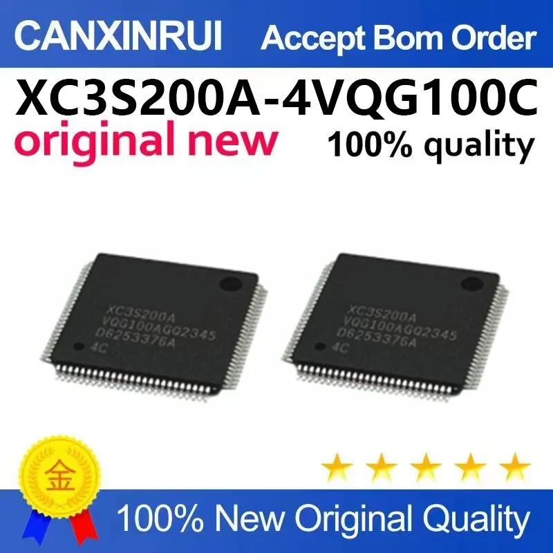 （5pcs-100pcs）XC3S200A-4VQG100C QFP100 Programmable Chip