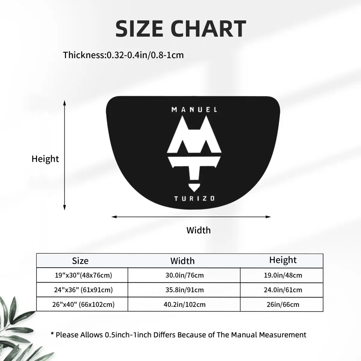 Rapper Manuel Turizo Logo Soft Flannel Half Round Doormat Non Slip Bathroom Mat Absorbent Floor Carpet for Laundry Room Bathroom