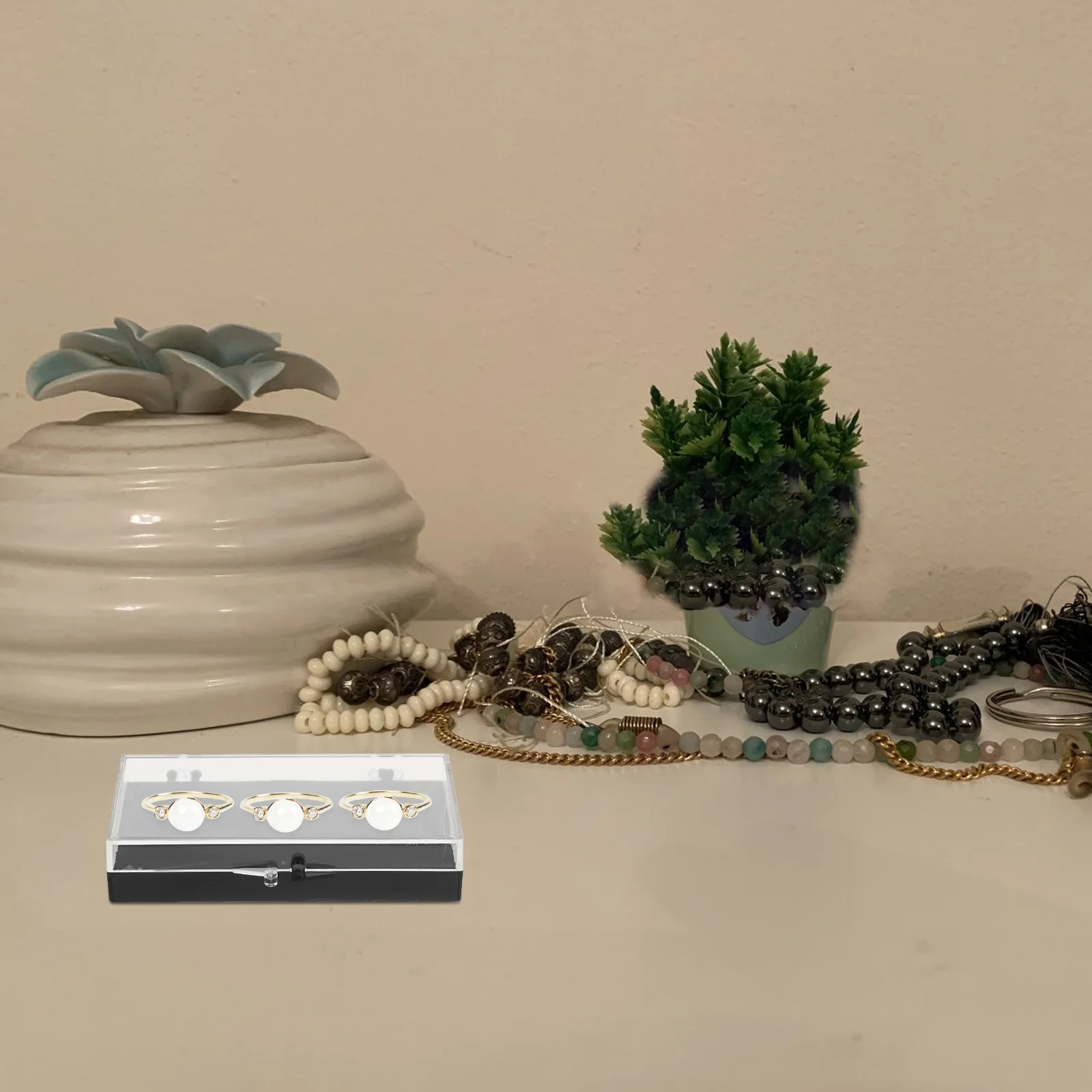 

10Pcs Plastic Badge Display Box Rectangle Transparent Pin Slot Jewelry Organizer Brooch Storage Case Medal Ring Holder