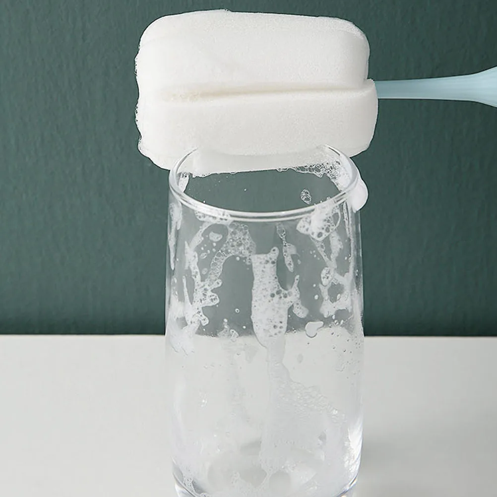 

2Pcs Bottle Cleaning Bottle Cleaner Extended Handle Soft Head Multipurpose Cup Cleaner Portable Hanging