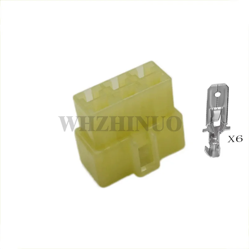 174203-1 Automotive Connector (6  mother pole)   male Audio Socket Tweeter Plug Auto Automotive Instrument Station Connector