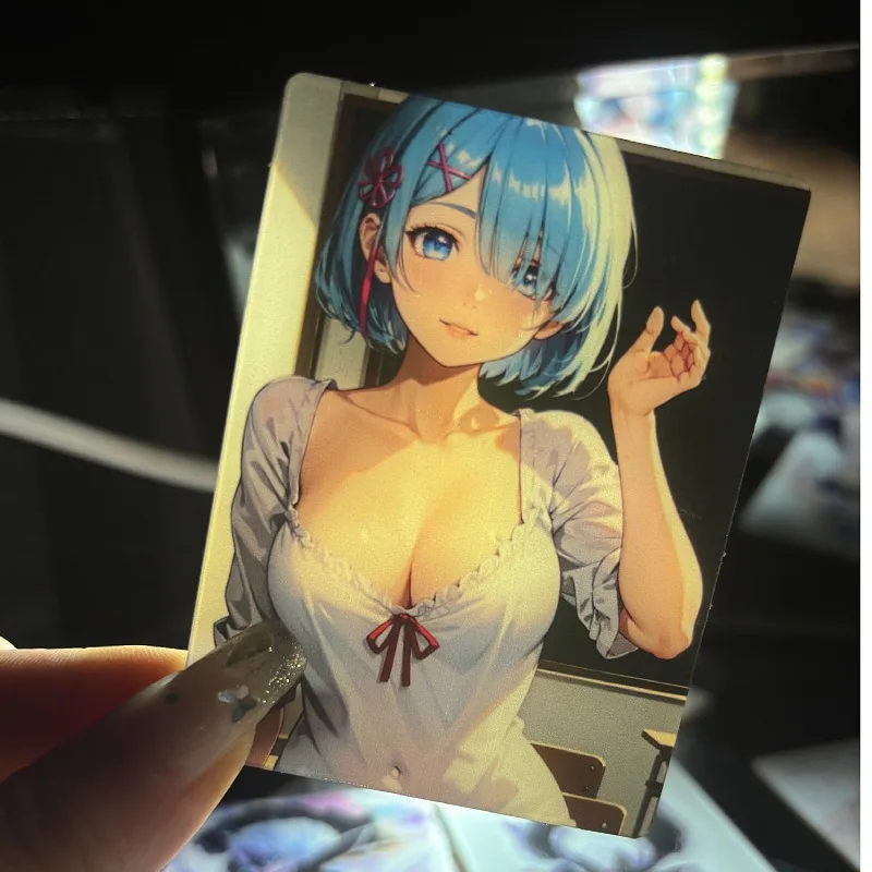 

Ram Rem Acrylic Card DIY Customization Animation Set Cute Guka Material Re:life in A Different World From Zero Collection Gift