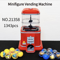 1343pcs MINISO Disney Hot Toys Ideas Minifigure Vending Machine 21358 Building Blocks With 16 Dolls For Party Birthday Gifts