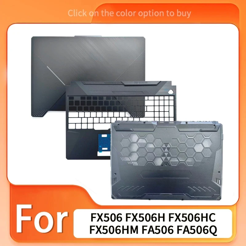 New Cover For FX506 FX506H FX506HC FX506HM FA506 FA506Q LCD Back Cover Front Bezel Palmrest Upper Top Lower Bottom Case Black