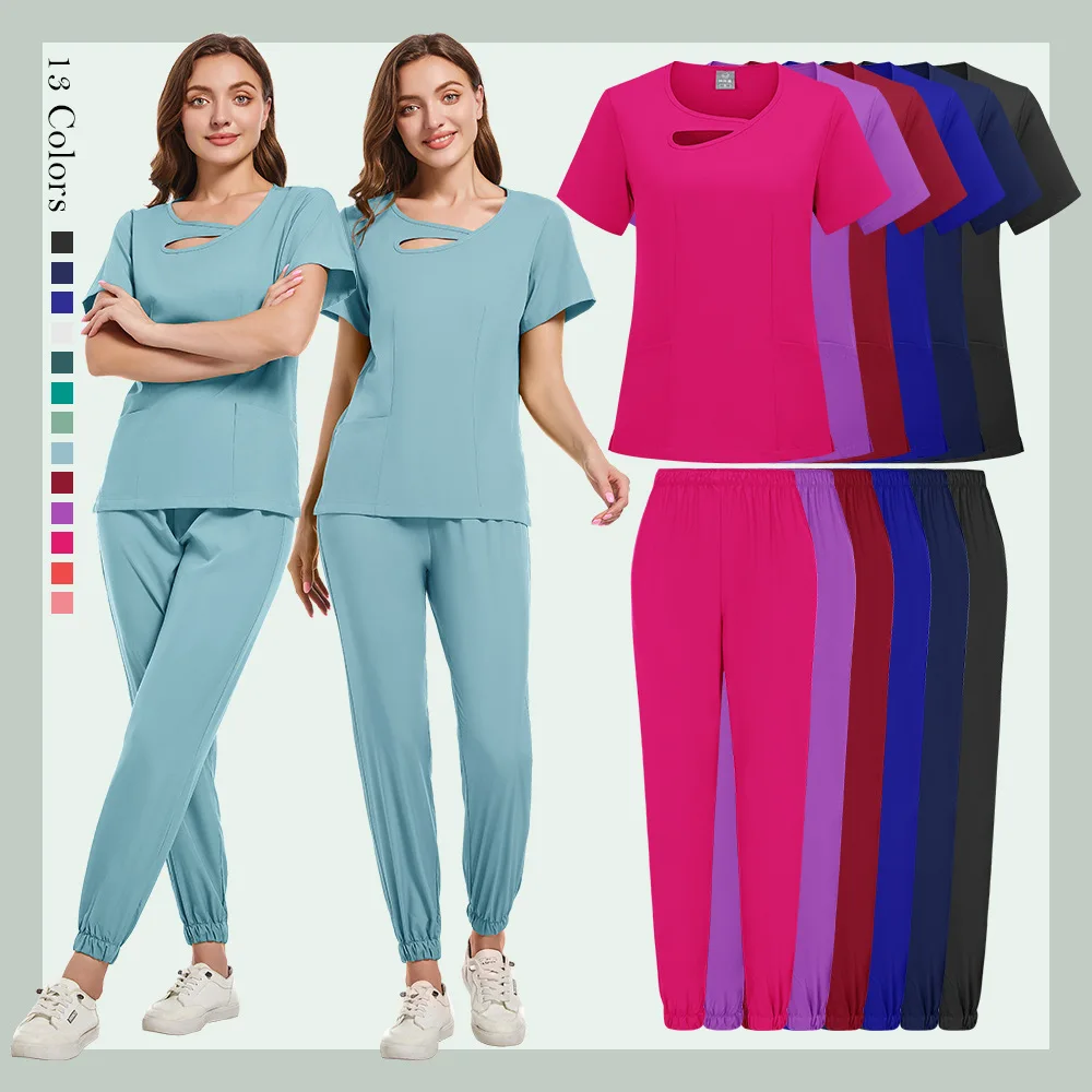 

Design-Savvy Frosted Set:Stand-Out Frosted Work Clothes Set - Designed for Beauty Salons