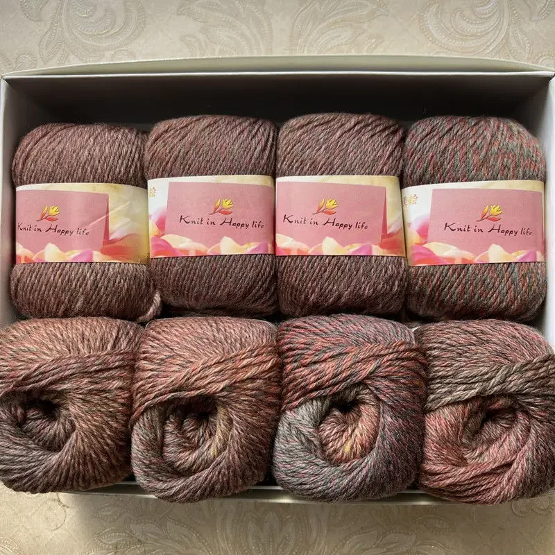 Picture 7: 500g/set Segment Dyeing Wool Knitting Yarn Sweater Cardigan Hats Scarf Shawl Diy Soft Comfortable Fluffy Warm Gradient Thread