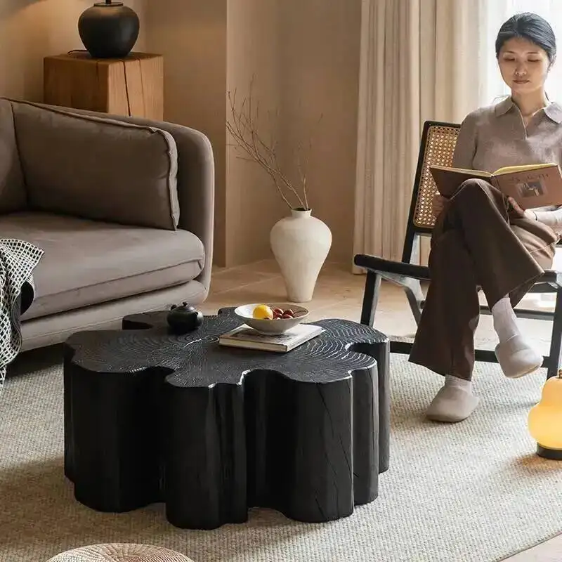 Soild Wood Coffee Design Table Small Aesthetic Service Minimalist Coffee Table Clear Outdoor Mesa Auxiliar Postmodern Furniture