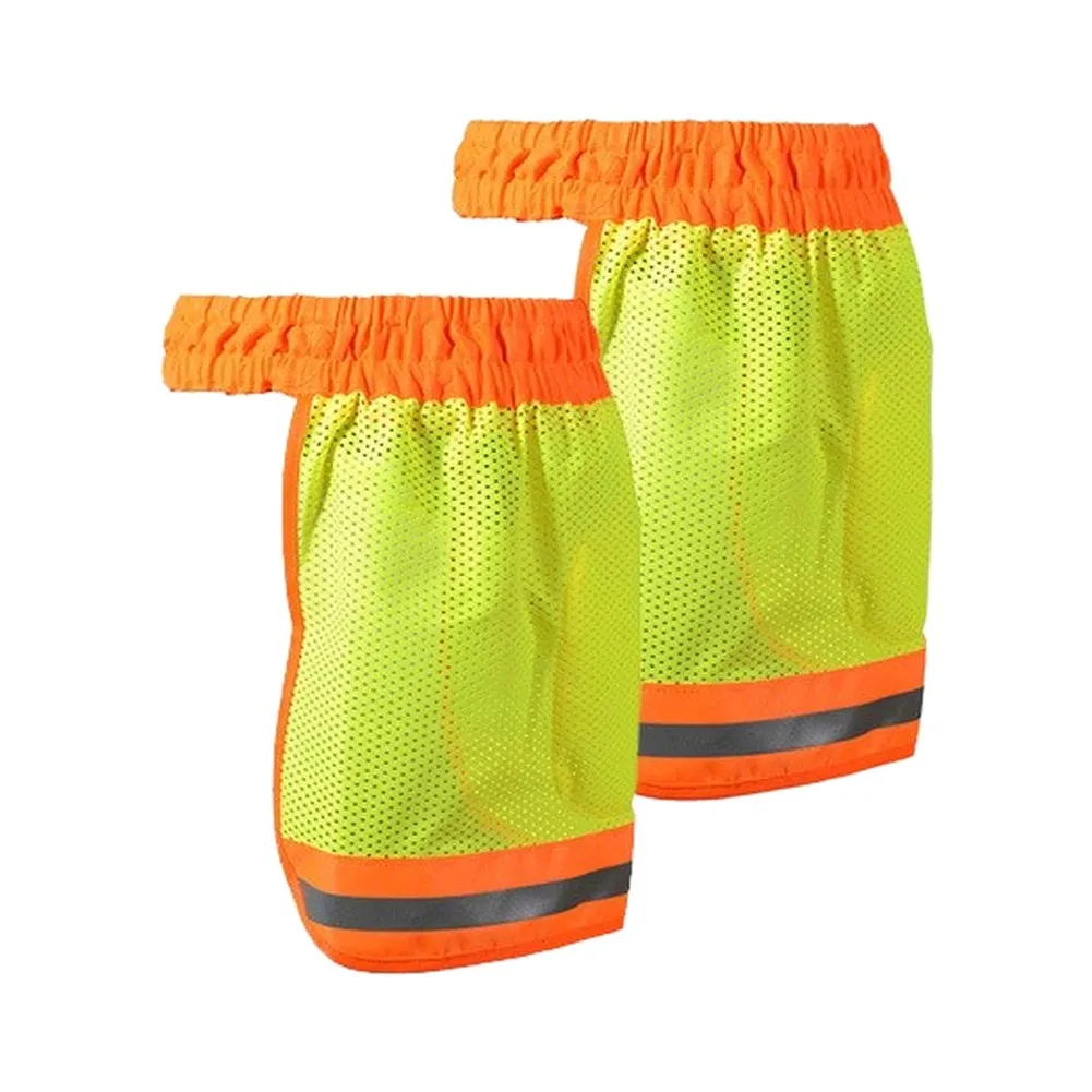 UV Blocking Neck Cover for Hard Hats Polyester Fabric Breathable Design Reflective Face for Construction and Sanitation Workers