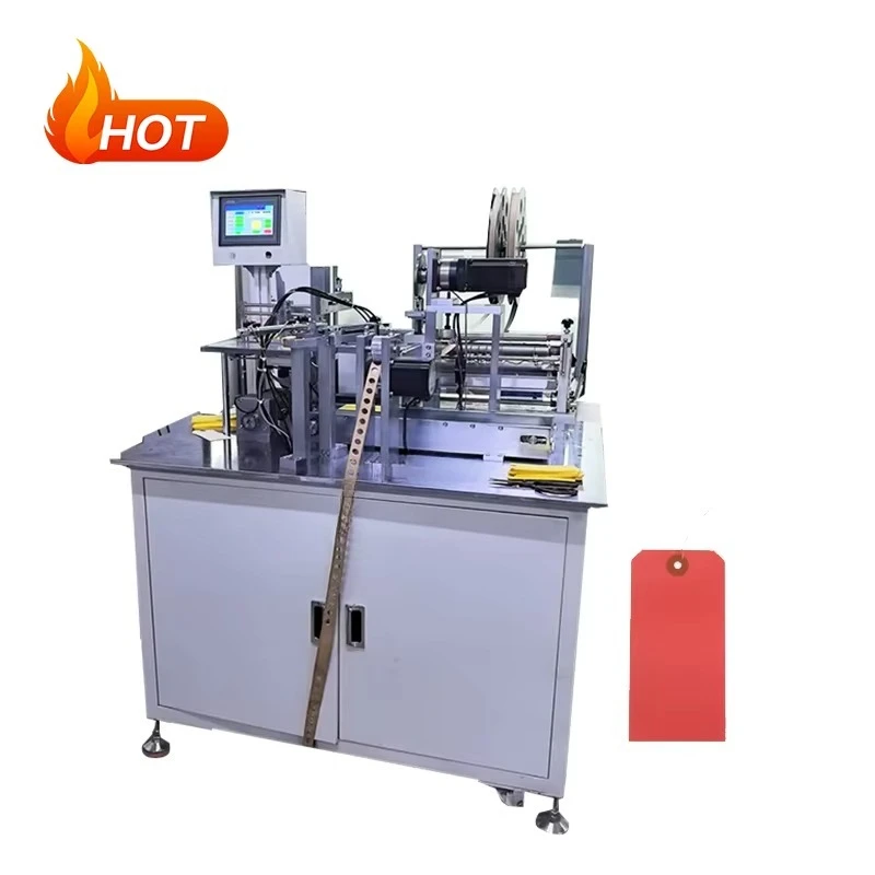 Factory Price Paper  Hang Tag PVC Tags Grommet Eyeleting Stringing Punching Machine Automatic Eyelet Machine for Card Tags