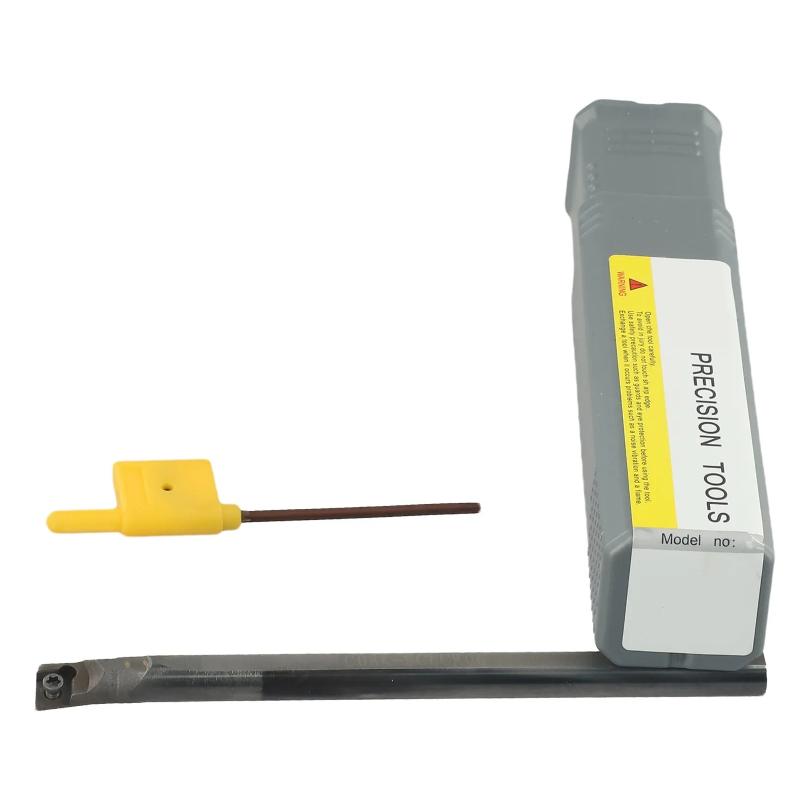 Solid Carbide C08K SCLCR06 Tool Holder Compatible with CCMT0602 Inserts Steel Shock Proof Turning Tool with T8 Wrench and Screws