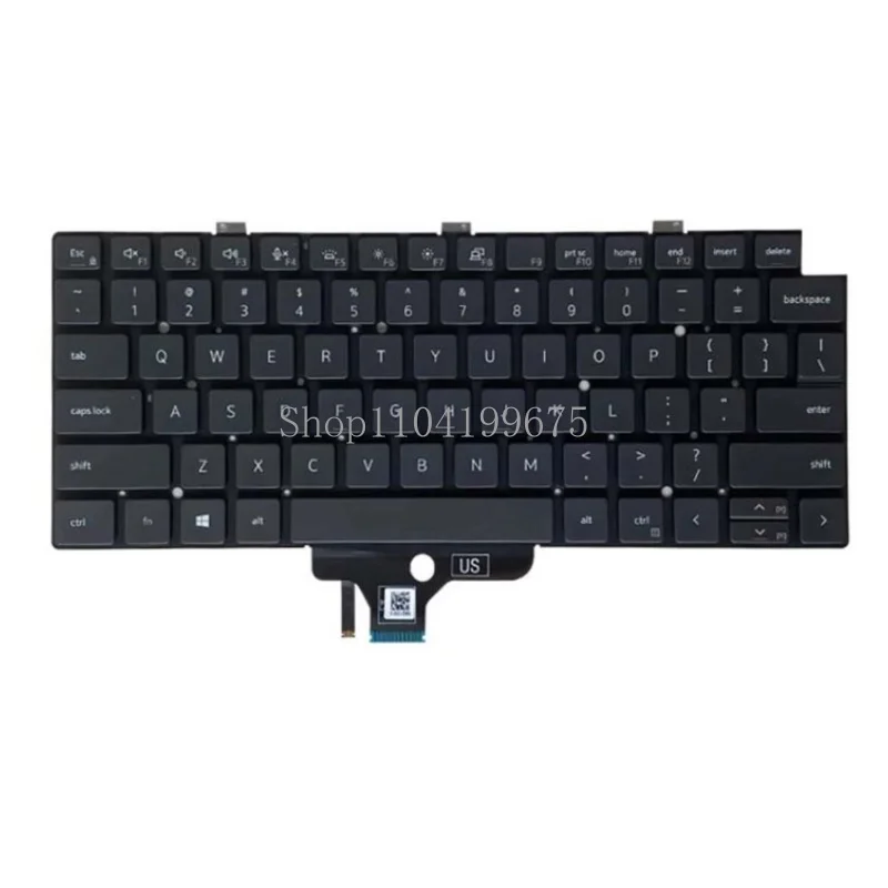 Laptop Keyboard for DELL Latitude 13-7300 7320 E7320 5320 Black US Backlit