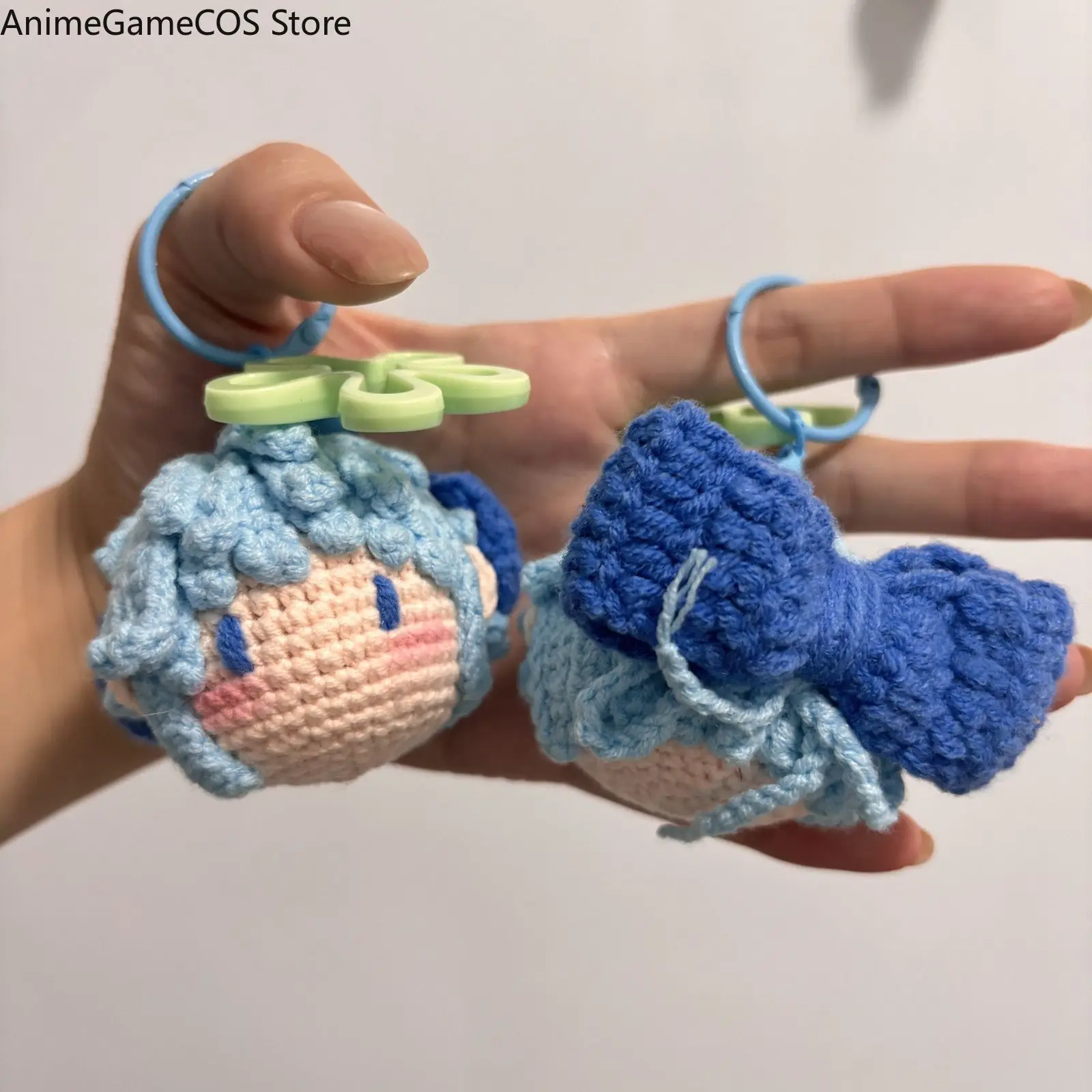 Touhou Project Reimu Hakurei Cirno Yuyuko Saigyouji Handmade Crochet Ita Bag Charm Keychain Backpack Pendant  Halloween Gift - view 3