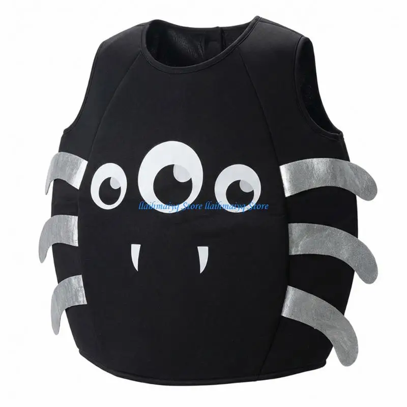 

573B Cool Cosplay Spiders Suit Halloween Costume For Kids Cartoon Cosplay Tops