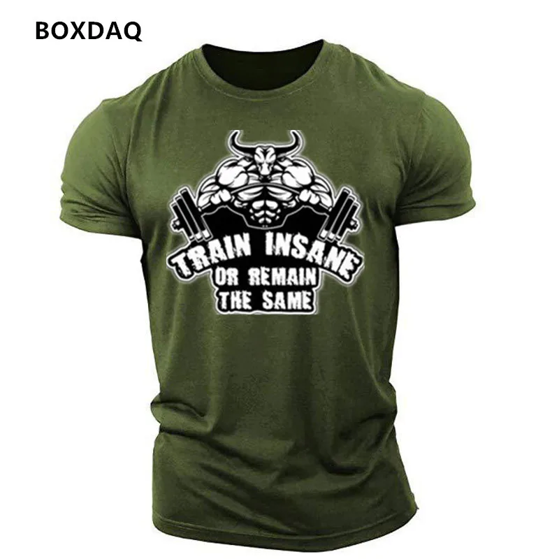 Beast Style Workout Weightlifting Pattern Men\'s Sporty T-Shirts Summer Short Sleeve 3d Print Gym Fitness Sports Muscle Male Tops