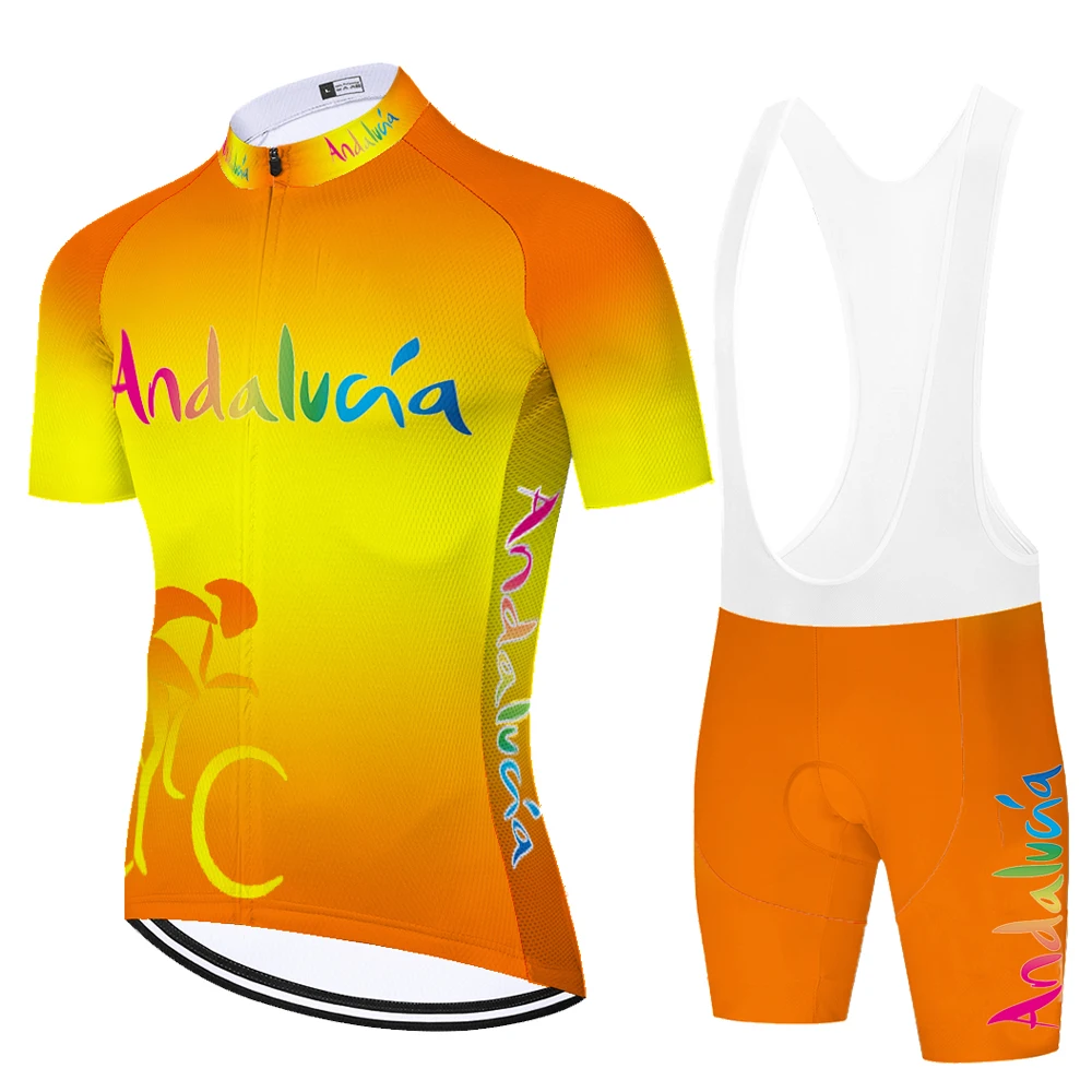 2023 new ANDALUCIA cycling jersey spain equipacion ciclismo hombre 20D gel summer quick dry completi ciclismo estivo uomo