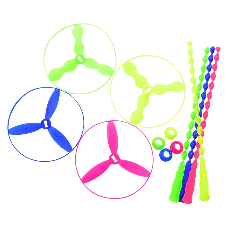 10-50 Stück Flying Disc Toys Twisty Untertassen Hubschrauber Kindergeburtstag Gastgeschenke Schulpreise Hochzeit Partyzubehör – Detail 7