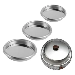 1pc Coffee Blind Filter Basket 51 58mm StainlessSteel Non Pressurized Filter Cup For Backwashing In Semiautomatic Coffee Machine