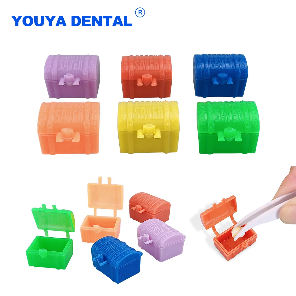 50pcs/lot Lovely Box shape Teeth Storage Box Tooth Fairy Box Memory Case Container Plastic Children Gifts Dental gift Boxes