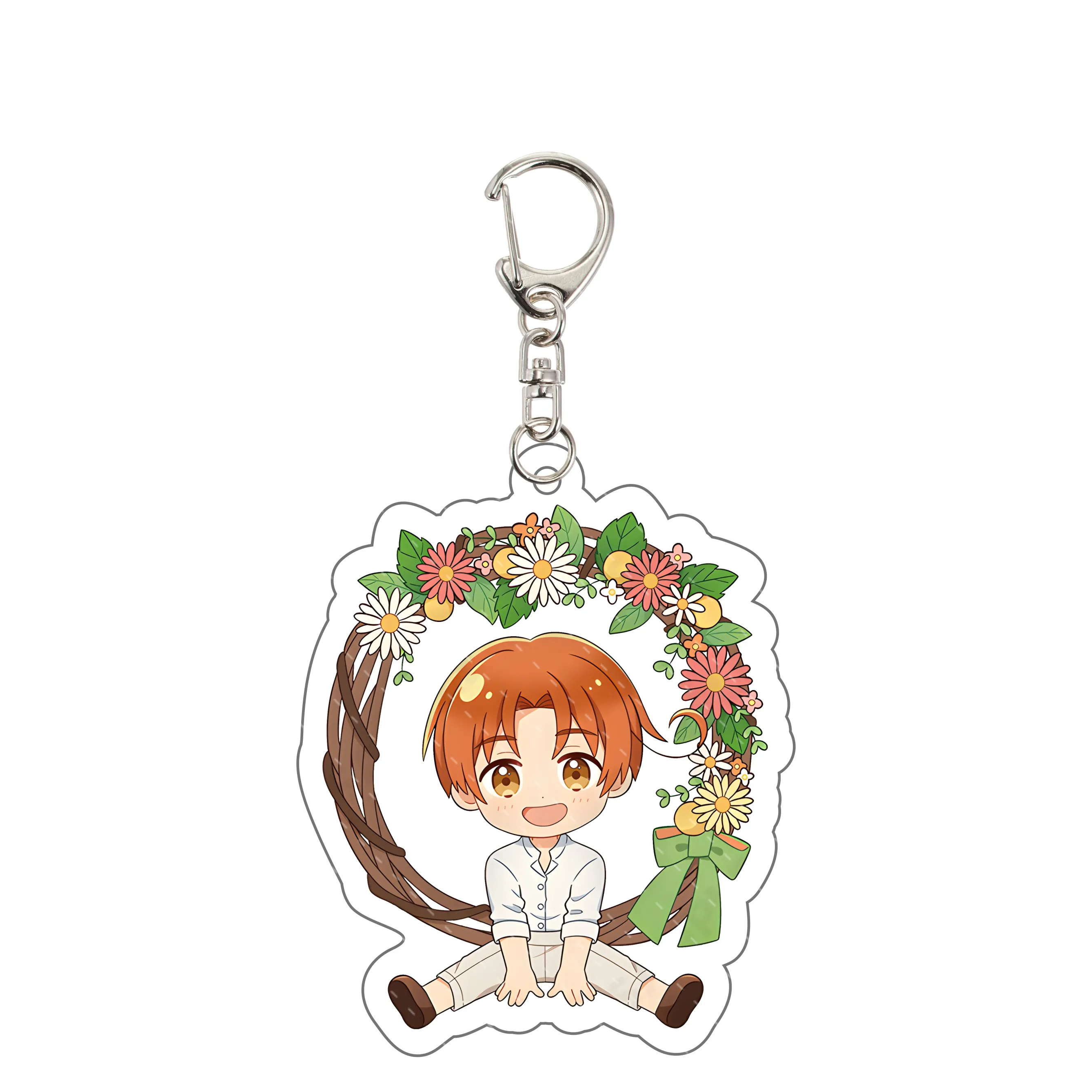 Hetalia العالم نجوم أنيمي سلسلة مفاتيح مصنوعة من الأكريليك شخصيات كرتونية جديدة لودفيغ وانغ ياو إيفان براغينسكي فرانسيس كيرينغ المشجعين مجوهرات هدية #2