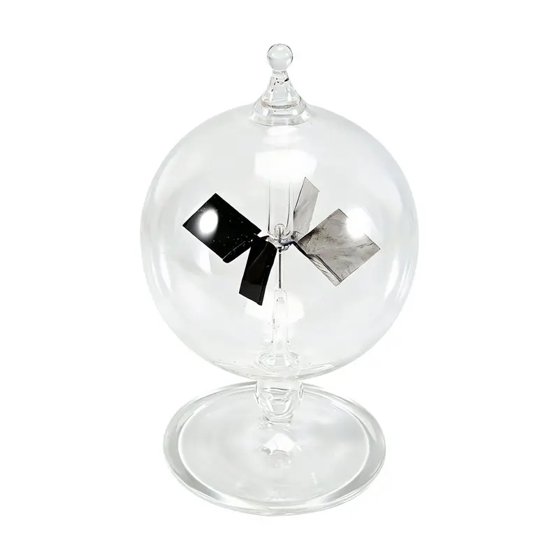 ABMO Solar Crookes Radiometer Glass Windmill Handmade For Party Home Decoration Gift Transparent