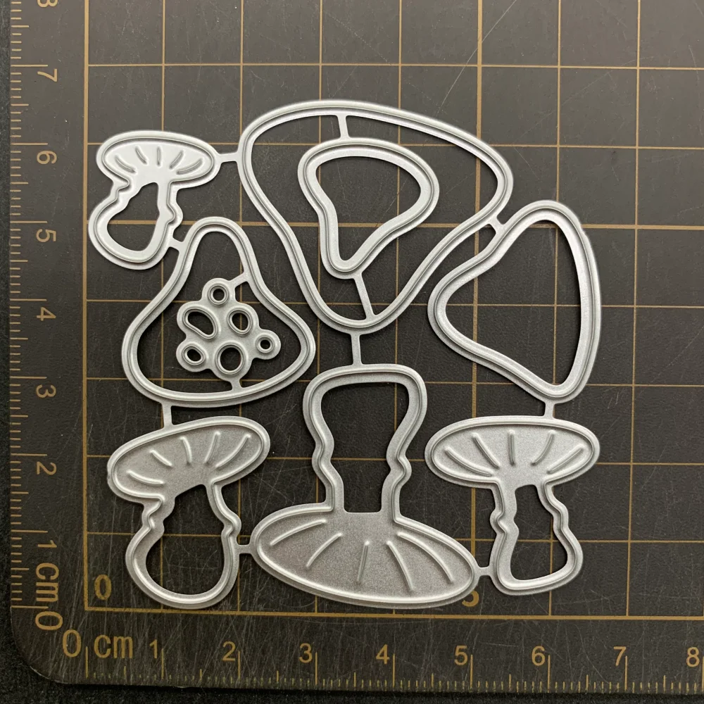 9 أنواع من الزهور والأشجار والفطر المعدني قطع يموت الإستنسل DIY بها بنفسك سكرابوكينغ النقش الزخرفية الحرفية يموت CutsTemplate #6