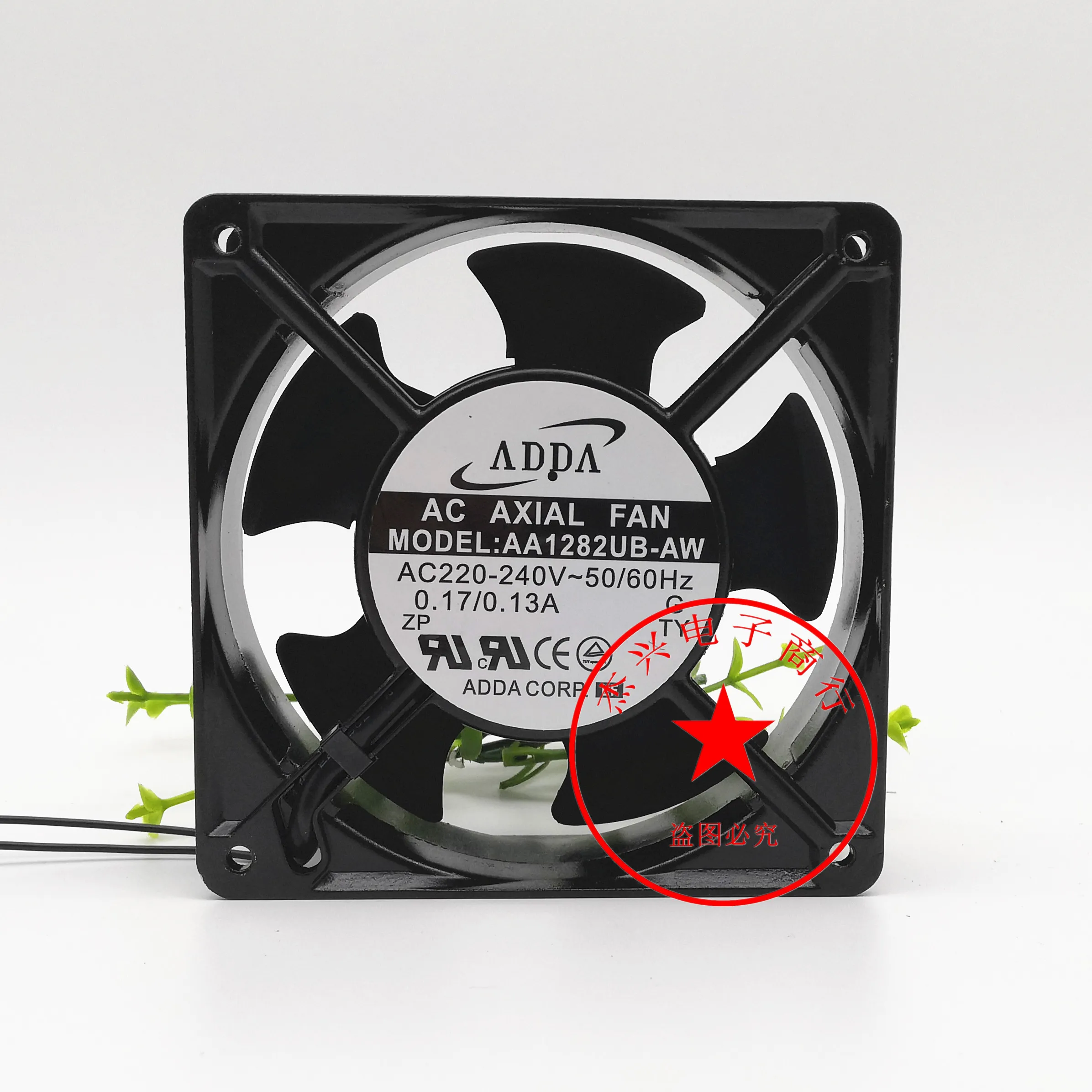 

ADDA AA1282UB-AW AC 240 В 0,17 А 120x120x38 мм 2-проводной охлаждающий вентилятор