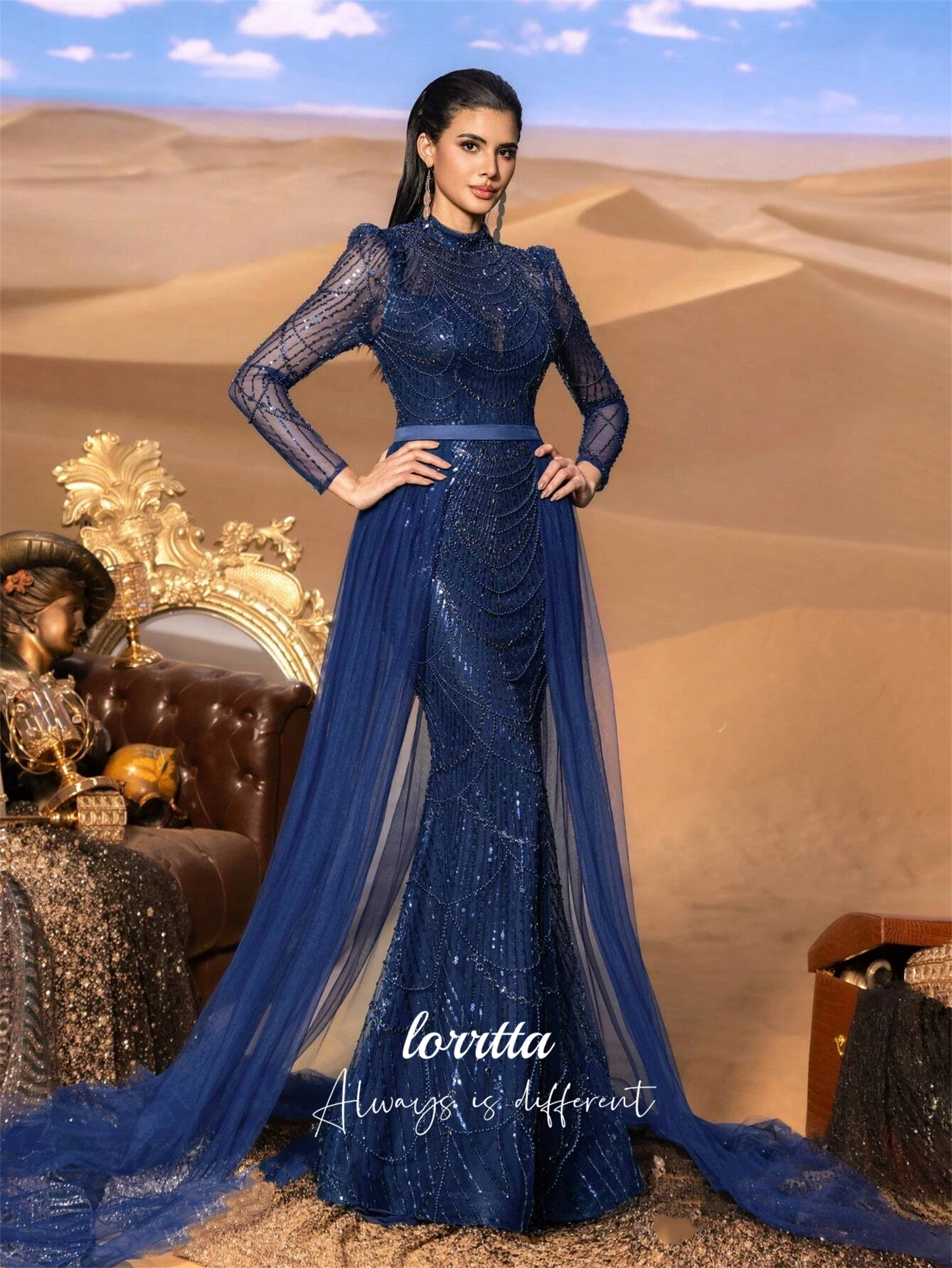 Lorrtta robe de soirée personnalisée robe de soirée de mariage robes de soirée élégantes de luxe pour Occasions spéciales robes de bal sirène