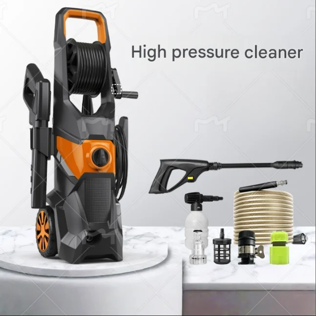 Portable Professional 3000PSI Heavy   High Pressure Washer Three Cylinder Pump 110V  Durable Car Cleaning Machine