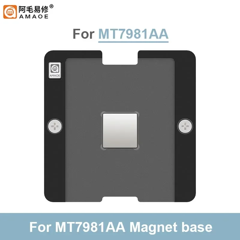 AMAOE-Forte Magnético BGA Reballing Estêncil Fixação, MT7981AA, Roteador de Controle Principal, Reparo de Chip IC, Rede De Malha De Aço De Estanho De Solda