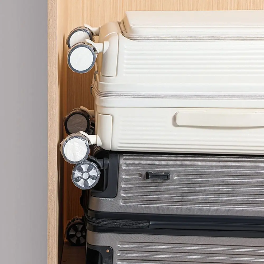 50Pcs Disposable Luggage Wheels Protector Elastic Anti-slip Trolley Box Casters Cover Shock Absorption Wear-resistant