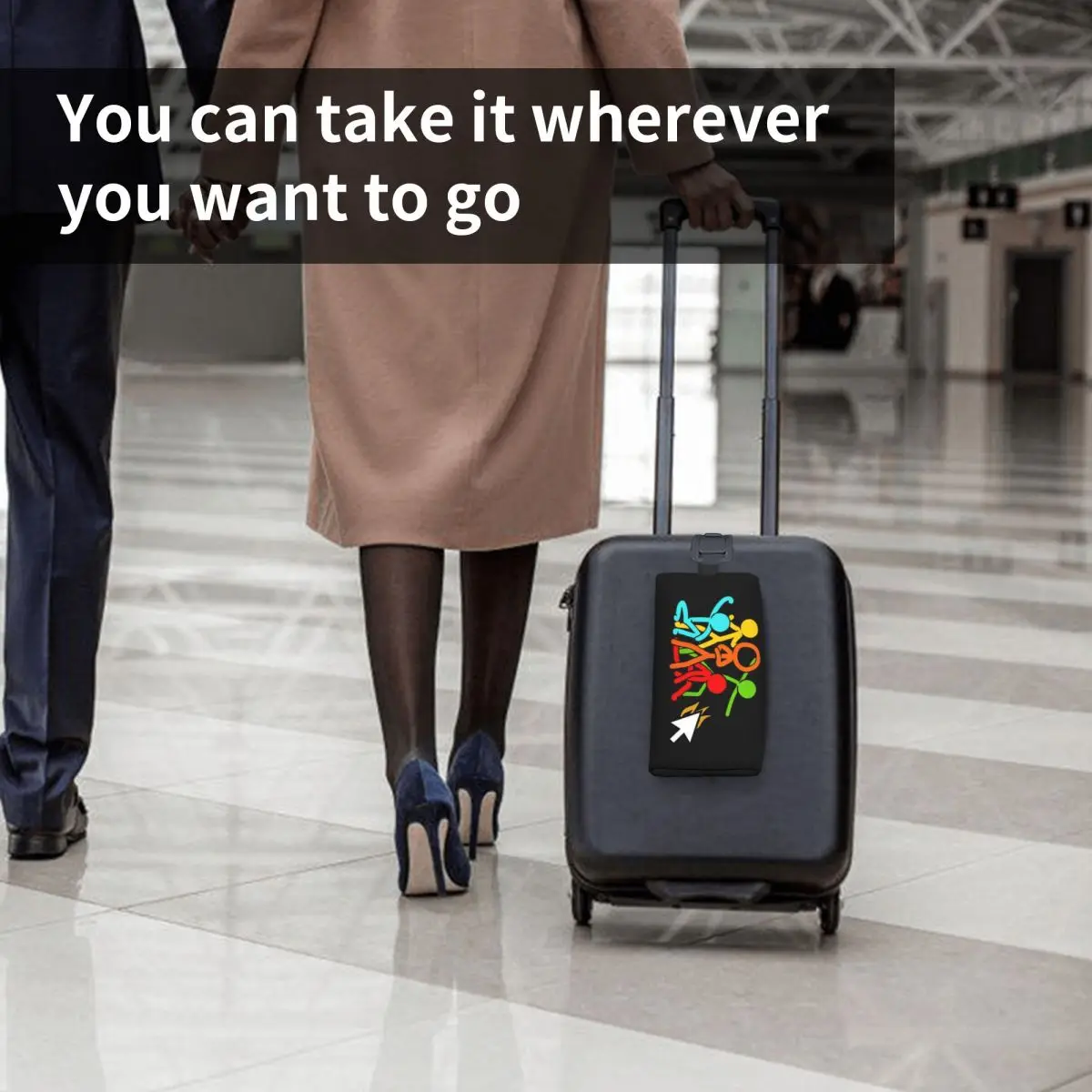 5개의 스틱 피규어 Alan Becker 게임 메이크업 가방 화장품 정리함 보관 Dopp 키트 세면 용품 화장품 가방 필통