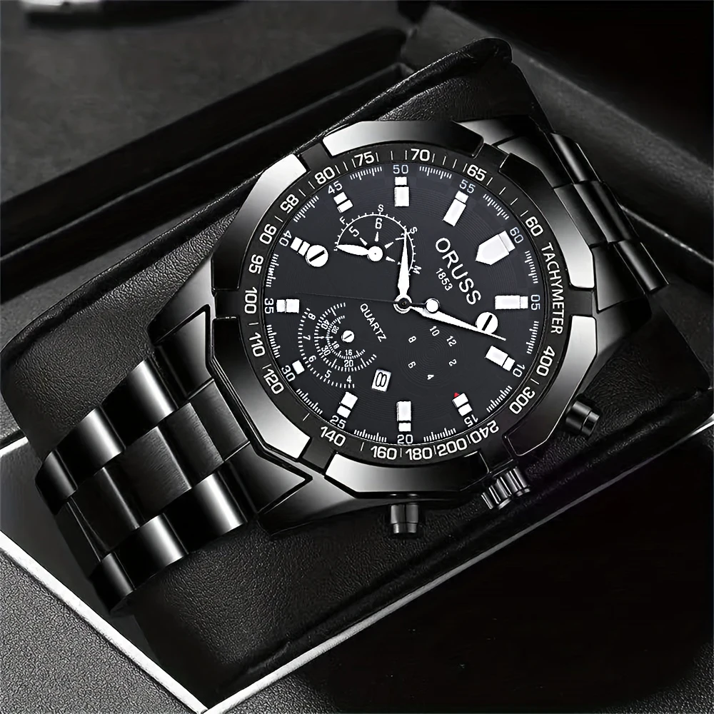 Youth all-in-one fashion men\'s watch trend gentleman handsome large dial high-grade atmosphere business sports leisure student m